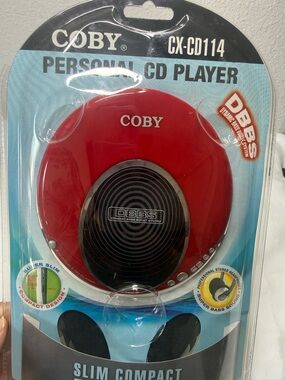 COBY Red Personal CD Player CX-CD114 with DBBS